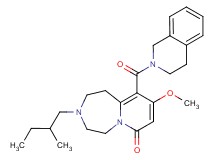 10-(3,4-dihydro-2(1H)-isoquinolinylcarbonyl)-9-methoxy-3-(2-methylbutyl)-2,3,4,5-tetrahydropyrido[1,2-d][1,4]diazepin-7(1H)-one