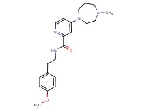 N-[2-(4-methoxyphenyl)ethyl]-4-(4-methyl-1,4-diazepan-1-yl)-2-pyridinecarboxamide