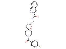 N-{[8-(4-fluorobenzoyl)-1-oxa-8-azaspiro[4.5]dec-2-yl]methyl}-3-isoquinolinecarboxamide