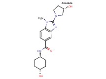 N-(trans-4-hydroxycyclohexyl)-2-[(3S)-3-hydroxy-1-pyrrolidinyl]-1-methyl-1H-benzimidazole-5-carboxamide