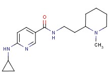 6-(cyclopropylamino)-N-[2-(1-methyl-2-piperidinyl)ethyl]nicotinamide