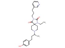 1-ethyl-8-[3-(4-hydroxyphenyl)-1-methylpropyl]-3-[3-(3-pyridinyl)propyl]-1,3,8-triazaspiro[4.5]decane-2,4-dione