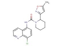 N-(8-chloroquinolin-5-yl)-2-(5-methylisoxazol-3-yl)piperidine-1-carboxamide