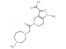 1-methyl-5-[(4-methyl-1,4-diazepan-1-yl)acetyl]-4,5,6,7-tetrahydro-1H-pyrazolo[4,3-c]pyridine-3-carboxylic acid