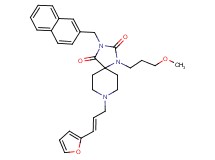 8-[(2E)-3-(2-furyl)-2-propen-1-yl]-1-(3-methoxypropyl)-3-(2-naphthylmethyl)-1,3,8-triazaspiro[4.5]decane-2,4-dione