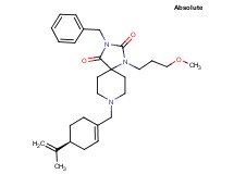 3-benzyl-8-{[(4S)-4-isopropenyl-1-cyclohexen-1-yl]methyl}-1-(3-methoxypropyl)-1,3,8-triazaspiro[4.5]decane-2,4-dione