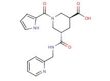 (3S*,5S*)-5-{[(2-pyridinylmethyl)amino]carbonyl}-1-(1H-pyrrol-2-ylcarbonyl)-3-piperidinecarboxylic acid