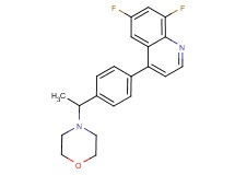 6,8-difluoro-4-[4-(1-morpholin-4-ylethyl)phenyl]quinoline
