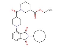 ethyl 1-{[1-(2-cyclooctyl-1,3-dioxo-2,3-dihydro-1H-isoindol-4-yl)-4-piperidinyl]carbonyl}-3-piperidinecarboxylate