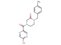 4-[(5-hydroxy-2-pyrazinyl)carbonyl]-1-(4-methylbenzyl)-2-piperazinone