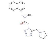 N-methyl-N-(1-naphthylmethyl)-2-[5-(1-pyrrolidinylmethyl)-1H-tetrazol-1-yl]acetamide