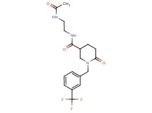 N-[2-(acetylamino)ethyl]-6-oxo-1-[3-(trifluoromethyl)benzyl]-3-piperidinecarboxamide