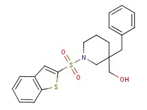 [1-(1-benzothien-2-ylsulfonyl)-3-benzyl-3-piperidinyl]methanol
