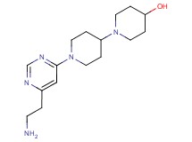 1'-[6-(2-aminoethyl)pyrimidin-4-yl]-1,4'-bipiperidin-4-ol