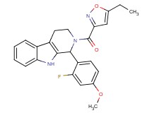 2-[(5-ethyl-3-isoxazolyl)carbonyl]-1-(2-fluoro-4-methoxyphenyl)-2,3,4,9-tetrahydro-1H-beta-carboline