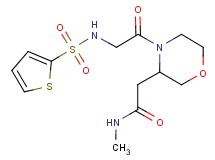 N-methyl-2-{4-[N-(2-thienylsulfonyl)glycyl]-3-morpholinyl}acetamide