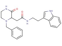 2-(1-benzyl-3-oxo-2-piperazinyl)-N-[2-(1H-indol-3-yl)ethyl]acetamide