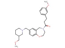7-{[3-(methoxymethyl)-1-piperidinyl]methyl}-4-[3-(3-methoxyphenyl)propanoyl]-2,3,4,5-tetrahydro-1,4-benzoxazepine