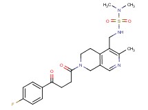 N'-({7-[4-(4-fluorophenyl)-4-oxobutanoyl]-3-methyl-5,6,7,8-tetrahydro-2,7-naphthyridin-4-yl}methyl)-N,N-dimethylsulfamide