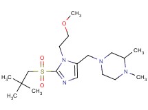 4-{[2-[(2,2-dimethylpropyl)sulfonyl]-1-(2-methoxyethyl)-1H-imidazol-5-yl]methyl}-1,2-dimethylpiperazine