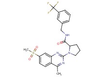 1-[4-methyl-7-(methylsulfonyl)-2-quinazolinyl]-N-[3-(trifluoromethyl)benzyl]prolinamide