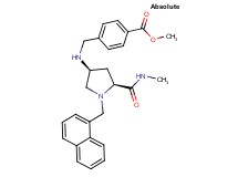 methyl 4-({[(3S,5S)-5-[(methylamino)carbonyl]-1-(1-naphthylmethyl)-3-pyrrolidinyl]amino}methyl)benzoate