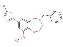 9-methoxy-7-(5-methyl-2-thienyl)-4-(3-pyridinylmethyl)-2,3,4,5-tetrahydro-1,4-benzoxazepine