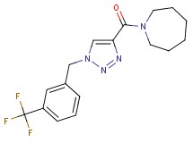 1-({1-[3-(trifluoromethyl)benzyl]-1H-1,2,3-triazol-4-yl}carbonyl)azepane