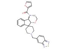N-[(2R*,3R*)-1'-(2,1,3-benzothiadiazol-5-ylmethyl)-2-ethoxy-2,3-dihydrospiro[indene-1,4'-piperidin]-3-yl]-2-furamide