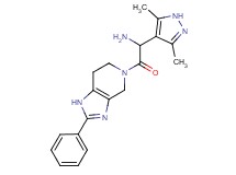[1-(3,5-dimethyl-1H-pyrazol-4-yl)-2-oxo-2-(2-phenyl-1,4,6,7-tetrahydro-5H-imidazo[4,5-c]pyridin-5-yl)ethyl]amine dihydrochloride