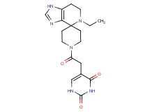 5-[2-(5-ethyl-1,5,6,7-tetrahydro-1'H-spiro[imidazo[4,5-c]pyridine-4,4'-piperidin]-1'-yl)-2-oxoethyl]pyrimidine-2,4(1H,3H)-dione