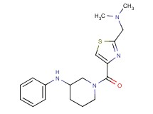1-({2-[(dimethylamino)methyl]-1,3-thiazol-4-yl}carbonyl)-N-phenyl-3-piperidinamine