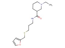 1-ethyl-N-{3-[(2-furylmethyl)thio]propyl}piperidine-3-carboxamide