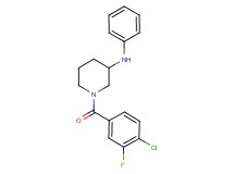 1-(4-chloro-3-fluorobenzoyl)-N-phenyl-3-piperidinamine