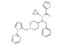 N-cyclopropyl-N-[2-phenyl-1-(1-{[1-(2-pyrimidinyl)-1H-pyrrol-2-yl]methyl}-4-piperidinyl)ethyl]-2-furamide