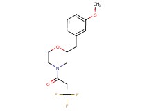 2-(3-methoxybenzyl)-4-(3,3,3-trifluoropropanoyl)morpholine