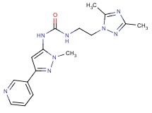 N-[2-(3,5-dimethyl-1H-1,2,4-triazol-1-yl)ethyl]-N'-(1-methyl-3-pyridin-3-yl-1H-pyrazol-5-yl)urea