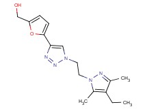 (5-{1-[2-(4-ethyl-3,5-dimethyl-1H-pyrazol-1-yl)ethyl]-1H-1,2,3-triazol-4-yl}-2-furyl)methanol