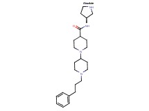 1'-(3-phenylpropyl)-N-[(3S)-3-pyrrolidinyl]-1,4'-bipiperidine-4-carboxamide dihydrochloride