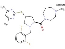 1-{(4R)-1-(2,6-difluorobenzyl)-4-[(4,6-dimethyl-2-pyrimidinyl)thio]-L-prolyl}-4-methyl-1,4-diazepane