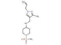 N-[(1-allyl-3-methyl-1H-pyrazol-4-yl)methyl]-1-(methylsulfonyl)piperidin-4-amine