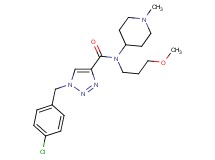 1-(4-chlorobenzyl)-N-(3-methoxypropyl)-N-(1-methyl-4-piperidinyl)-1H-1,2,3-triazole-4-carboxamide