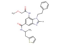 7-[(methoxyacetyl)amino]-N-[1-methyl-2-(2-thienyl)ethyl]-1-(2-phenylethyl)-1H-benzimidazole-5-carboxamide