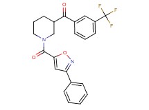 {1-[(3-phenyl-5-isoxazolyl)carbonyl]-3-piperidinyl}[3-(trifluoromethyl)phenyl]methanone