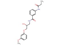 N-[2-hydroxy-3-(3-methoxyphenoxy)propyl]-3-(propionylamino)benzamide