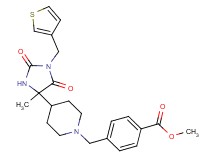 methyl 4-({4-[4-methyl-2,5-dioxo-1-(3-thienylmethyl)-4-imidazolidinyl]-1-piperidinyl}methyl)benzoate