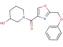 1-{[2-(phenoxymethyl)-1,3-oxazol-4-yl]carbonyl}-3-piperidinol