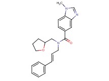 1-methyl-N-[(2E)-3-phenylprop-2-en-1-yl]-N-(tetrahydrofuran-2-ylmethyl)-1H-benzimidazole-5-carboxamide