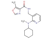 N-({2-[cyclohexyl(methyl)amino]-3-pyridinyl}methyl)-5-methyl-1,3-oxazole-4-carboxamide