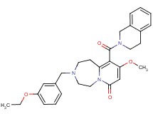 10-(3,4-dihydro-2(1H)-isoquinolinylcarbonyl)-3-(3-ethoxybenzyl)-9-methoxy-2,3,4,5-tetrahydropyrido[1,2-d][1,4]diazepin-7(1H)-one